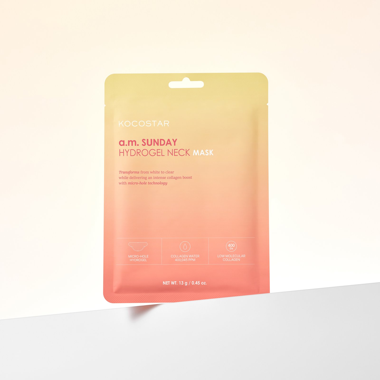 KOCOSTAR a.m. Sunday Hydrogel Neck Mask