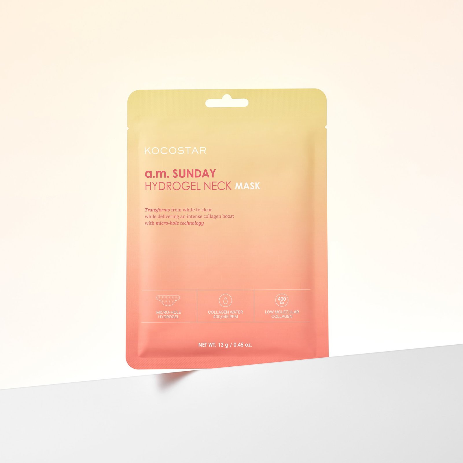 KOCOSTAR a.m. Sunday Hydrogel Neck Mask