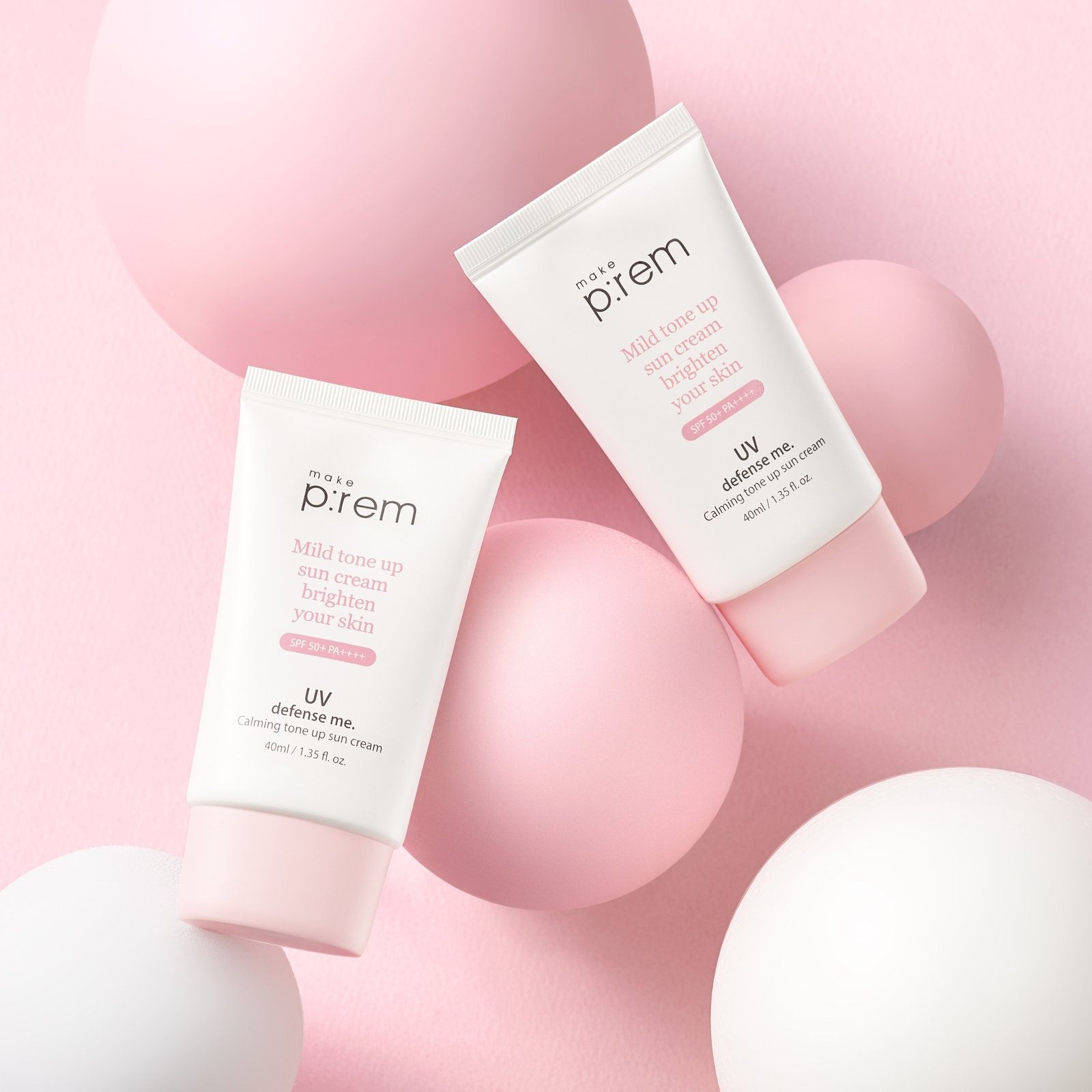 Make p:rem UV Defende Me Calming Tone Up Sun Screen SPF50 50ml