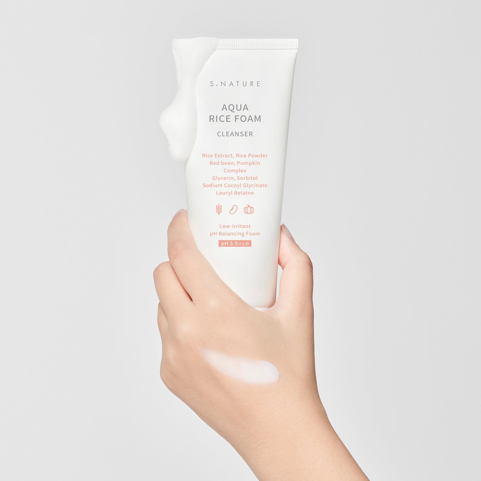 S.NATURE Aqua Rice Foam Cleanser 160 ml