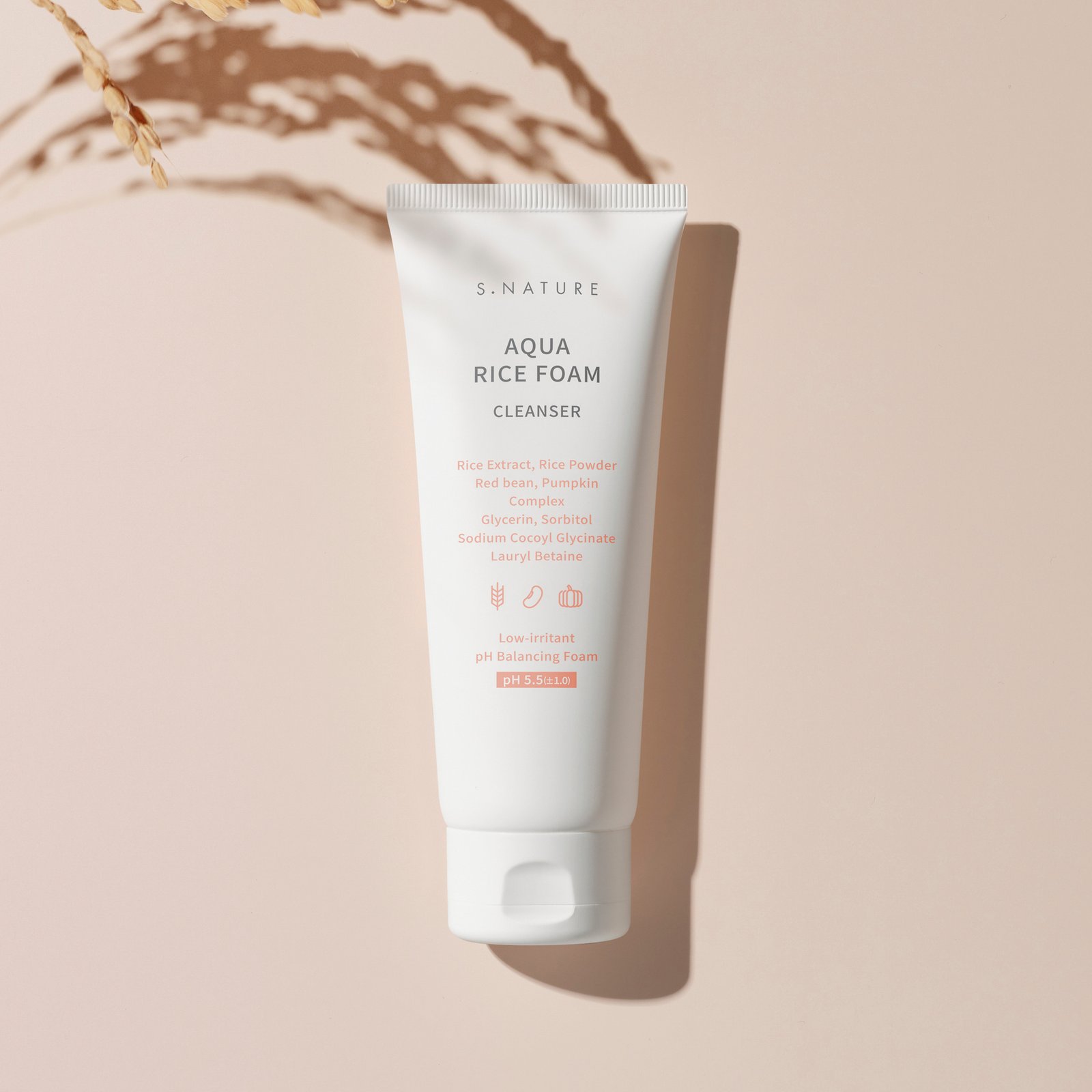 S.NATURE Aqua Rice Foam Cleanser 160 ml