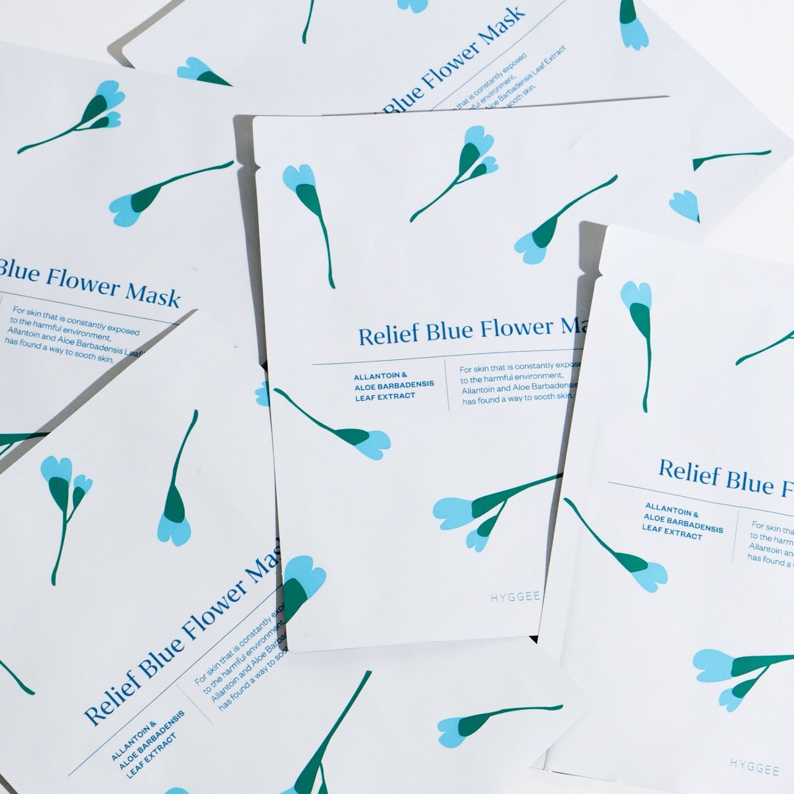 Hyggee Blue Flower Relief Flower Mask 35ml