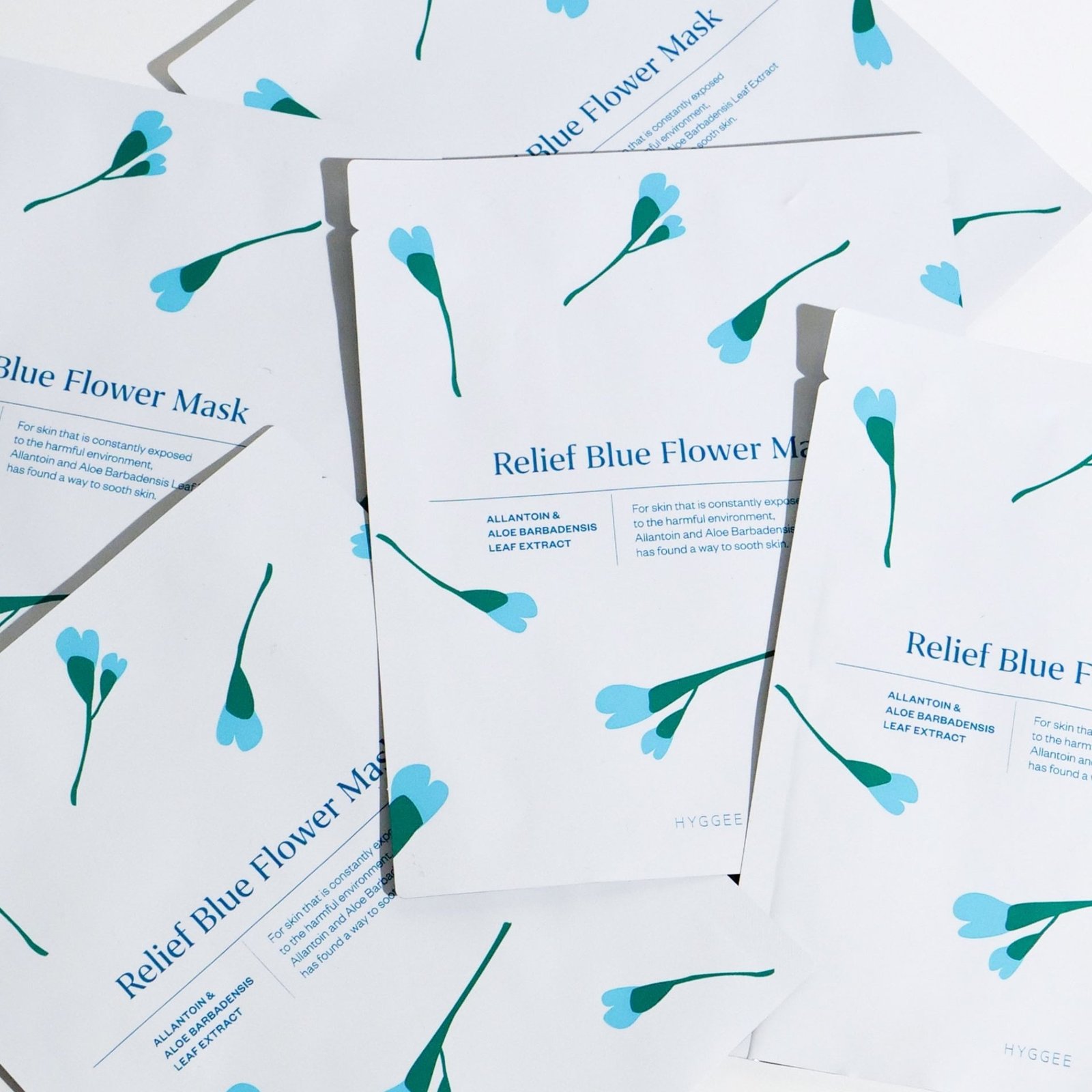 Hyggee Blue Flower Relief Flower Mask 35ml