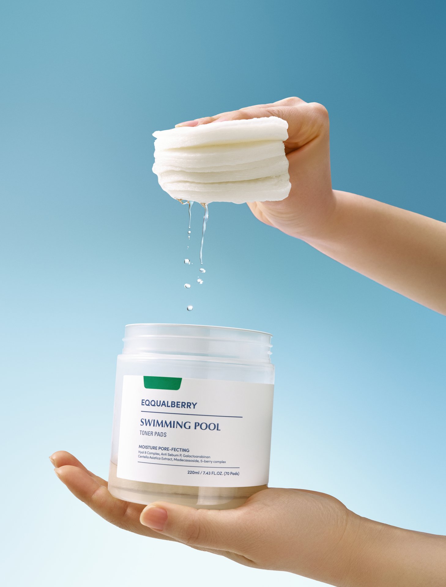 EQQUALBERRY Swimming Pool Toner Pads 70 st