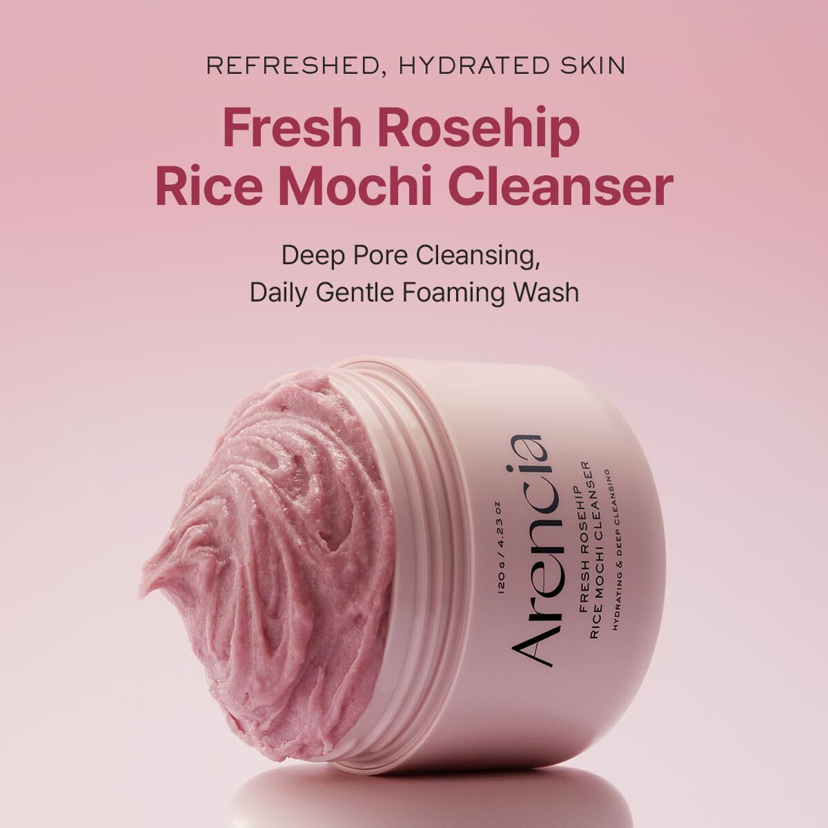 Arencia Fresh Rosehip Rice Mochi Cleanser 120 g