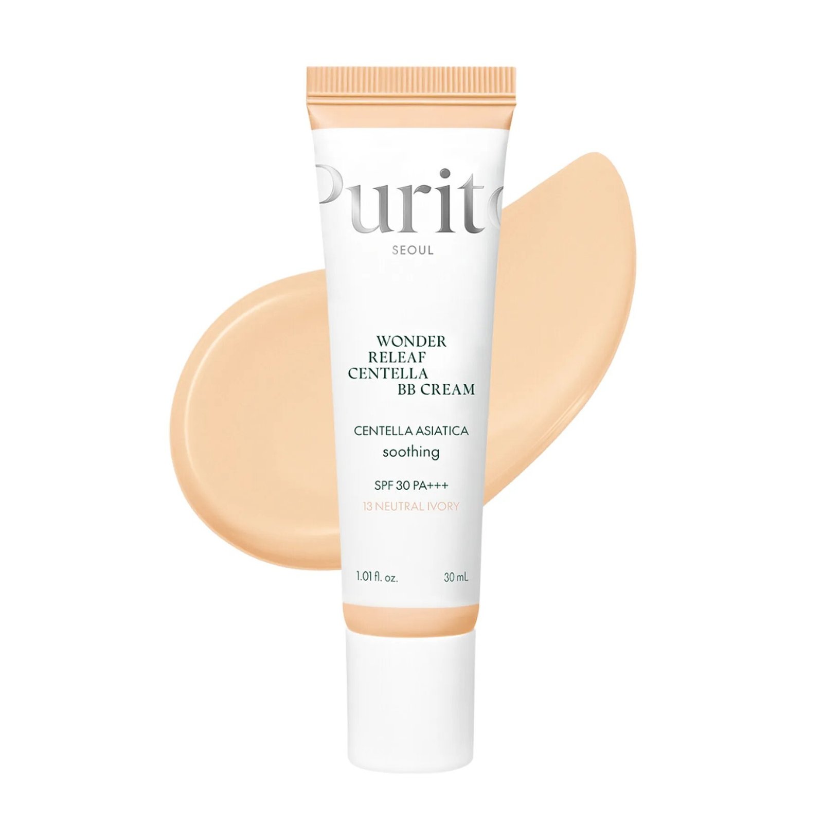 PURITO Seoul Wonder Releaf Centella BB Cream SPF30 PA+++ 13 Neutral Ivory 30 ml