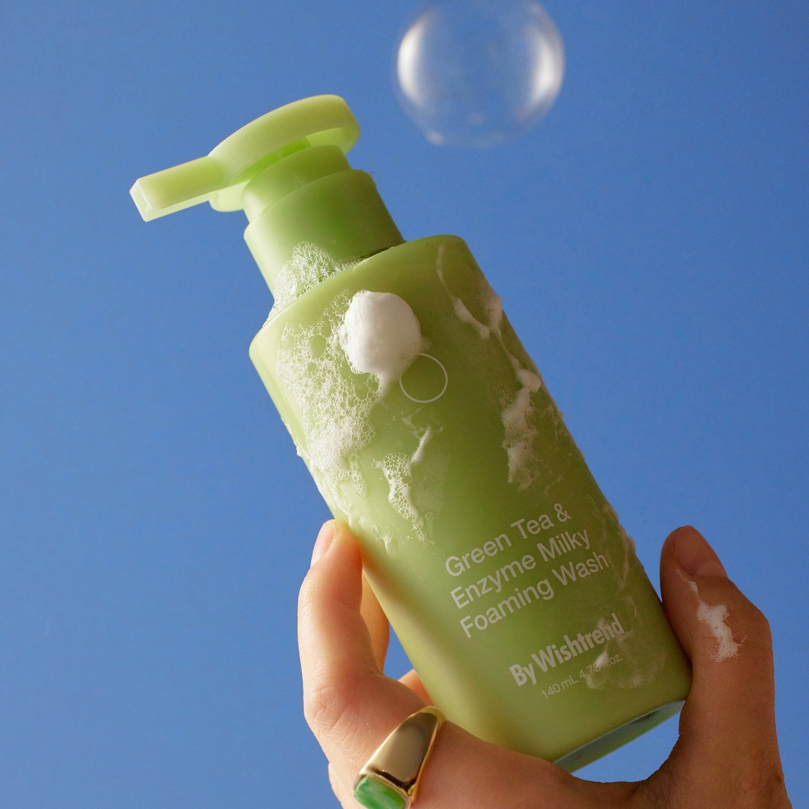 BY WISHTREND Green Tea & Enzyme Milky Foaming Wash 140ml