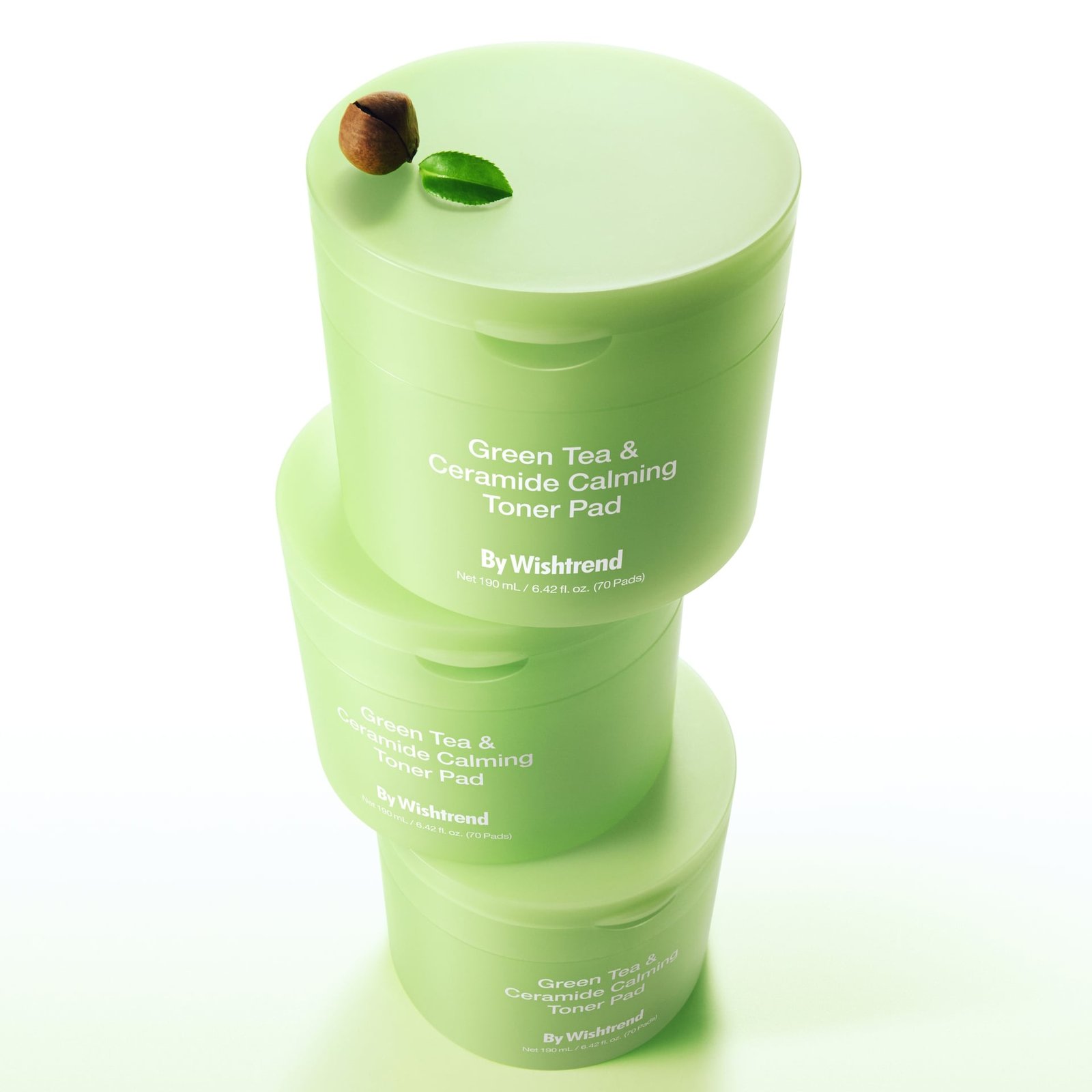 By Wishtrend Green Tea & Ceramide Calming Toner Pad 190ml 70 Pads