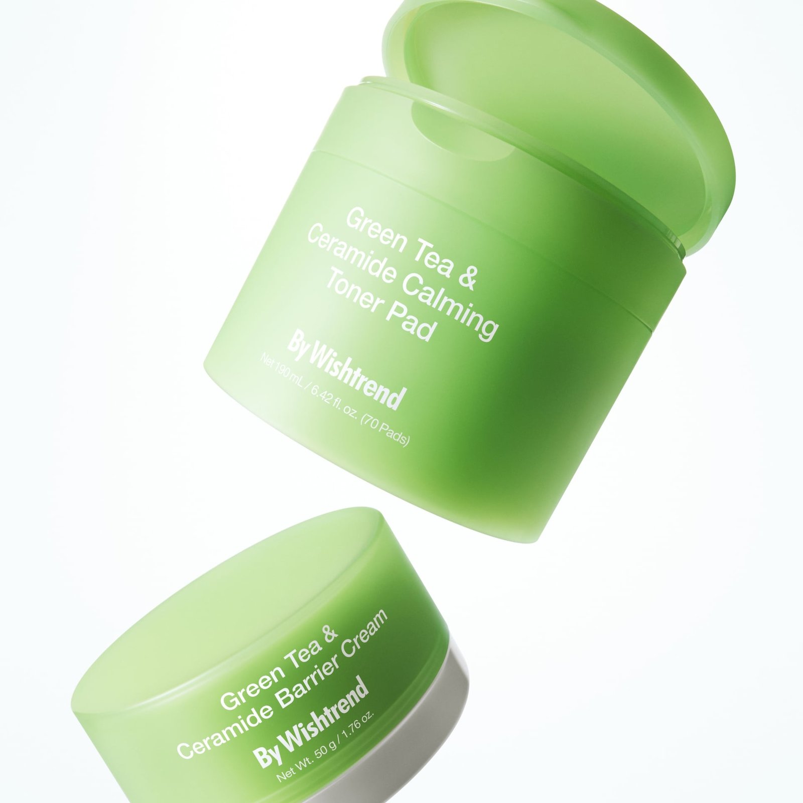 By Wishtrend Green Tea & Ceramide Calming Toner Pad 190ml 70 Pads