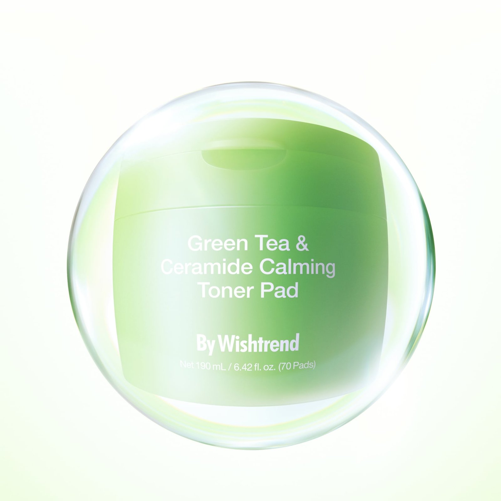 By Wishtrend Green Tea & Ceramide Calming Toner Pad 190ml 70 Pads