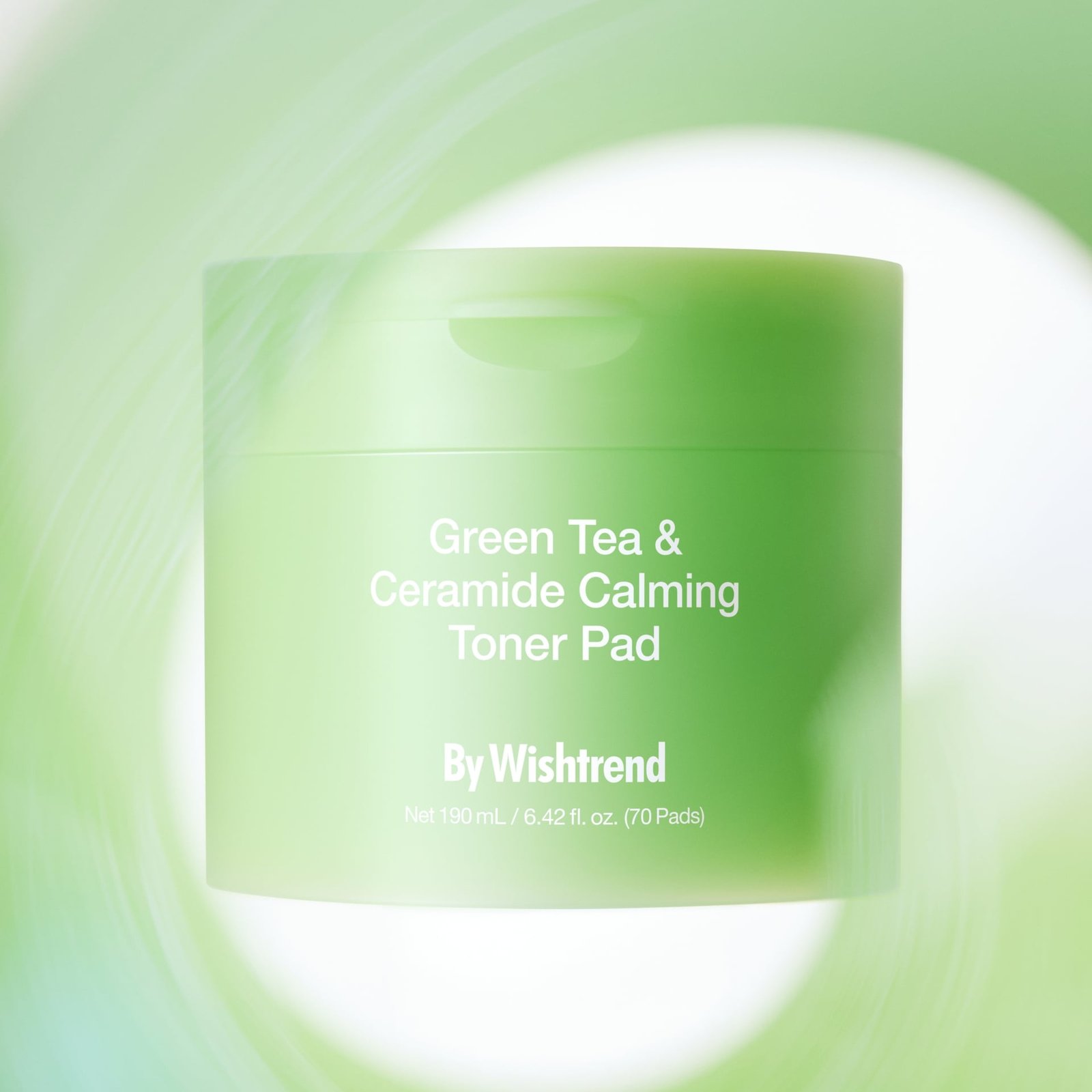 By Wishtrend Green Tea & Ceramide Calming Toner Pad 190ml 70 Pads