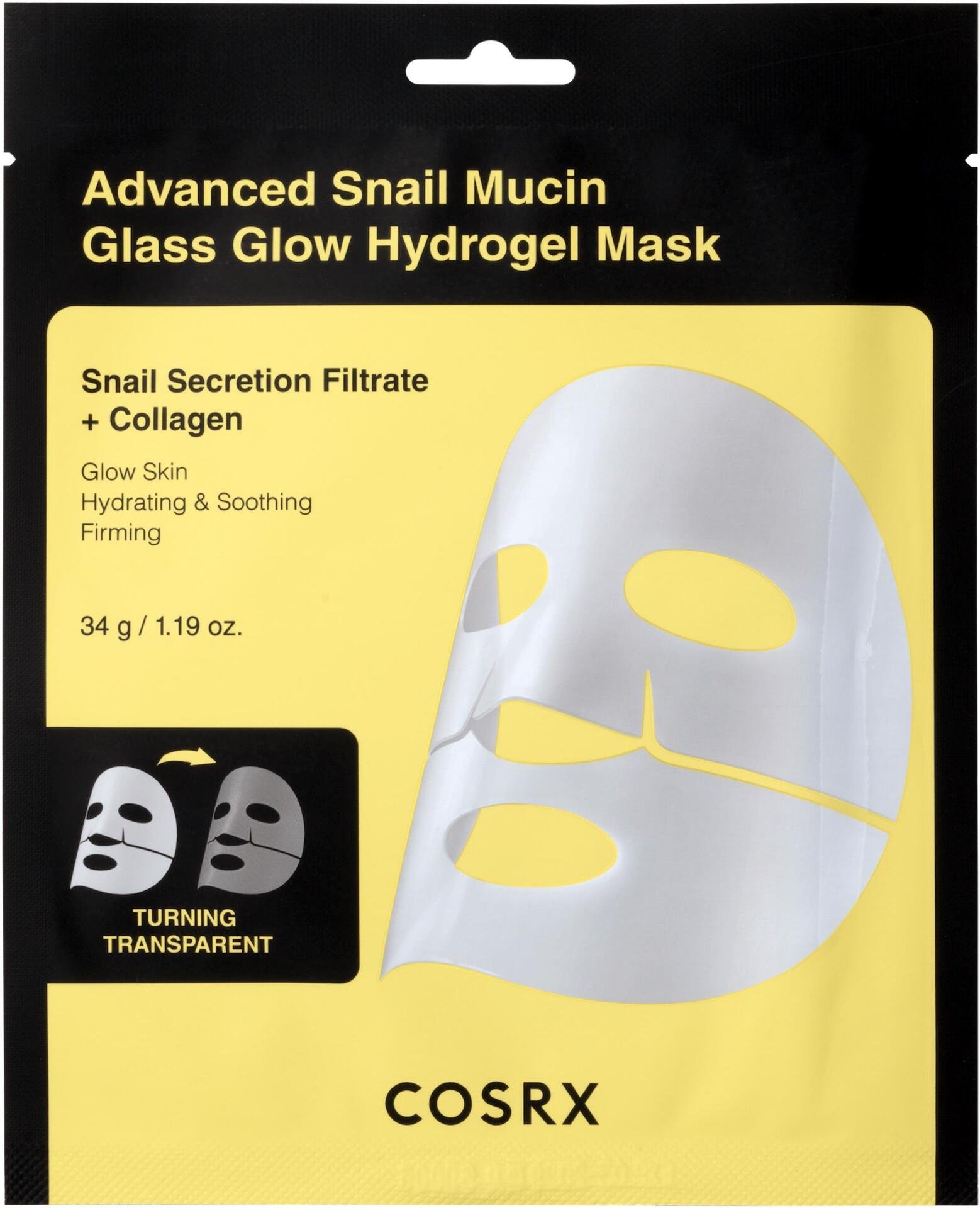 COSRX Advanced Snail Mucin Glass Glow Hydrogel Mask