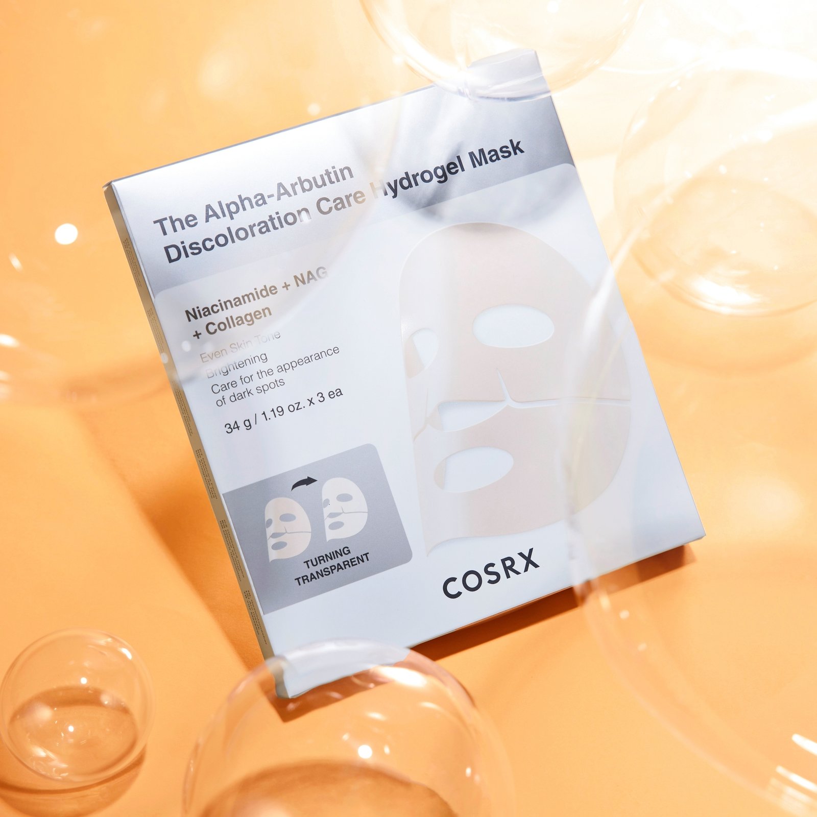 COSRX The Alpha-Arbutin Discoloration Care Hydrogel Mask 3 st