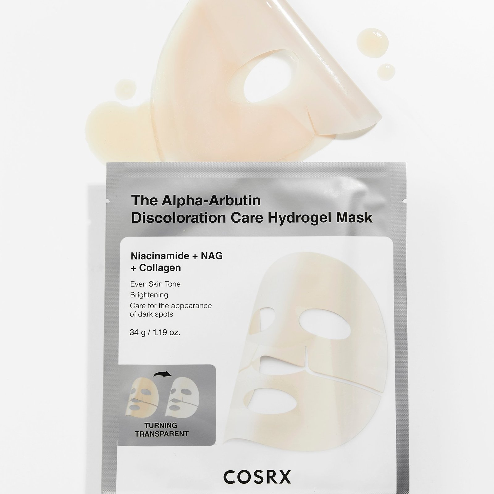 COSRX The Alpha-Arbutin Discoloration Care Hydrogel Mask 3 st