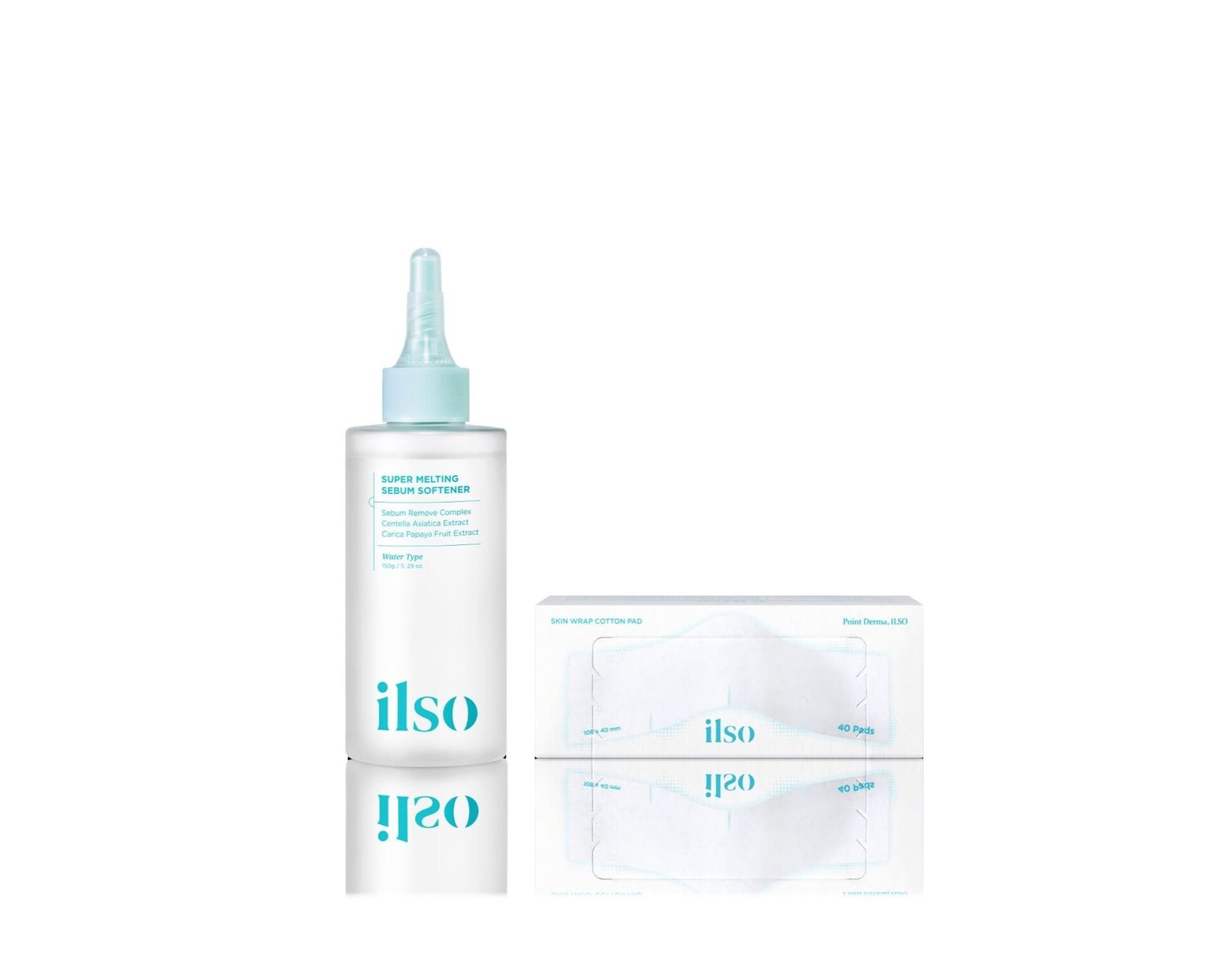 Ilso Super Melting Sebum Softener 150 ml & Cotton Pad Set 40 st