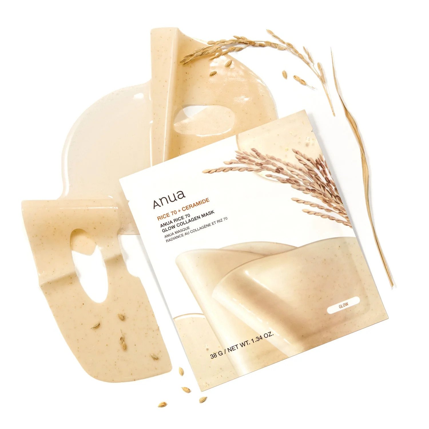 Anua Rice 70 Glow Collagen Mask 1 st