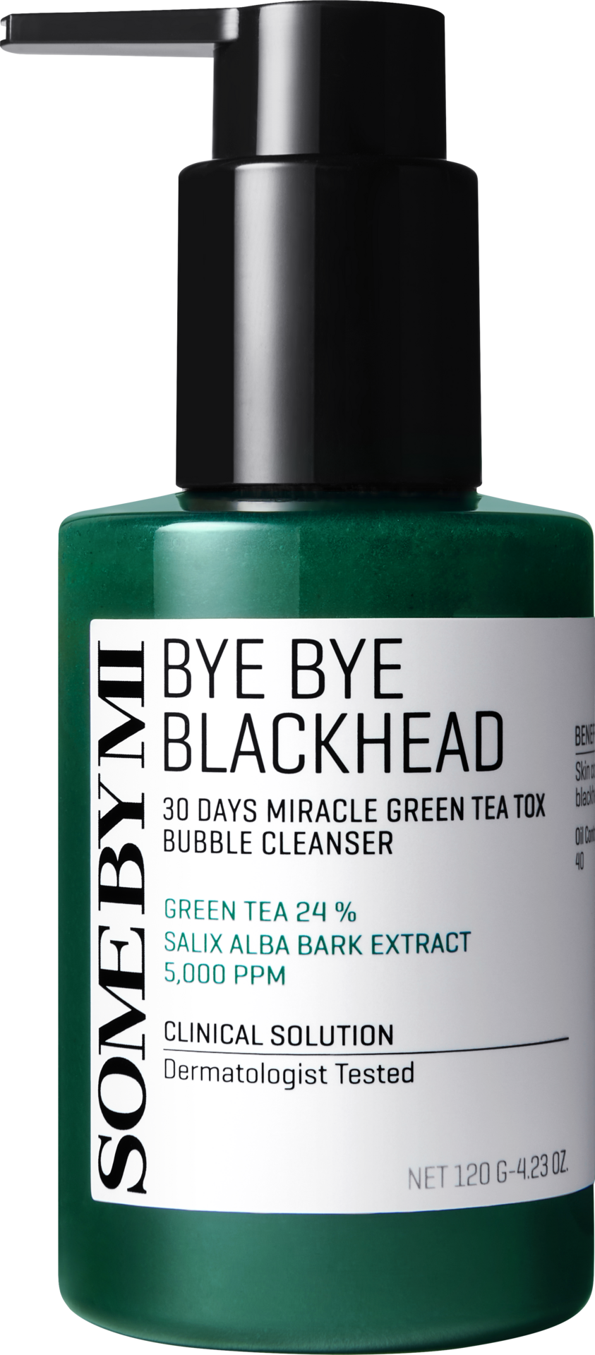 Some By Mi Bye Bye Blackhead 30 Days Miracle Green Tea Tox Bubble Cleanser 120 ml