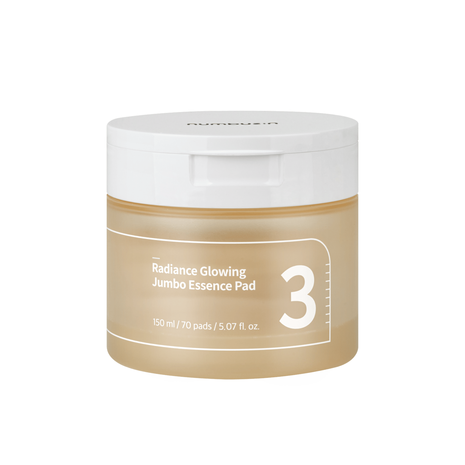 Numbuzin No.3 Radiance Glowing Jumbo Essence Pad 70 pads