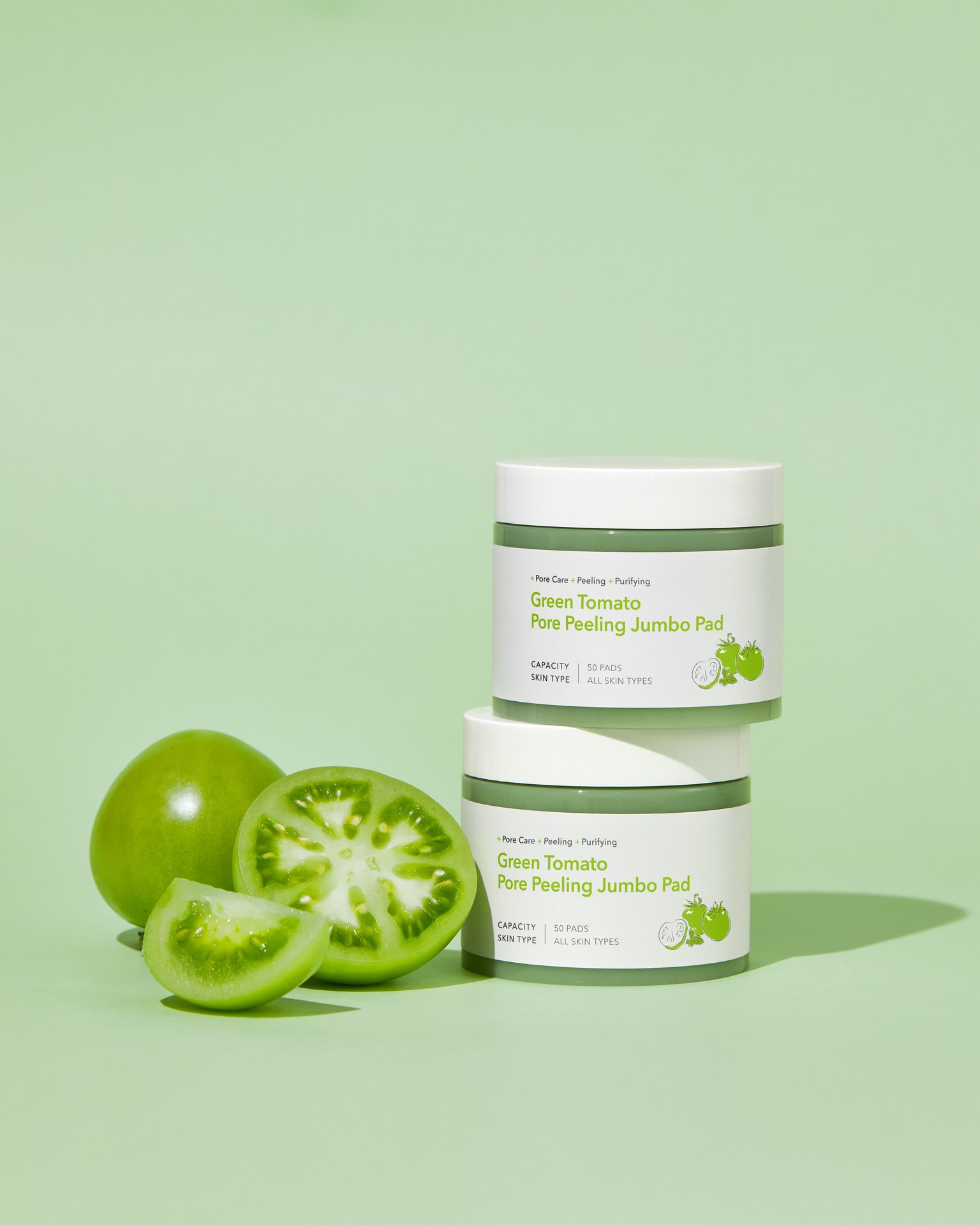 Sungboon Editor Green Tomato Pore Peeling Jumbo Pad 180 ml 60 st