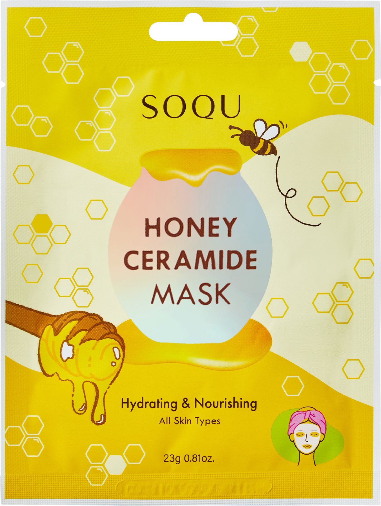 SOQU Honey Ceramide Sheet Mask 1 st