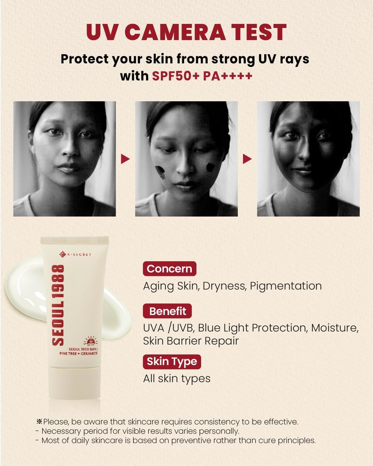 K-Secret SEOUL 1988 Sun : Pine Tree + Ceramide 50 ml