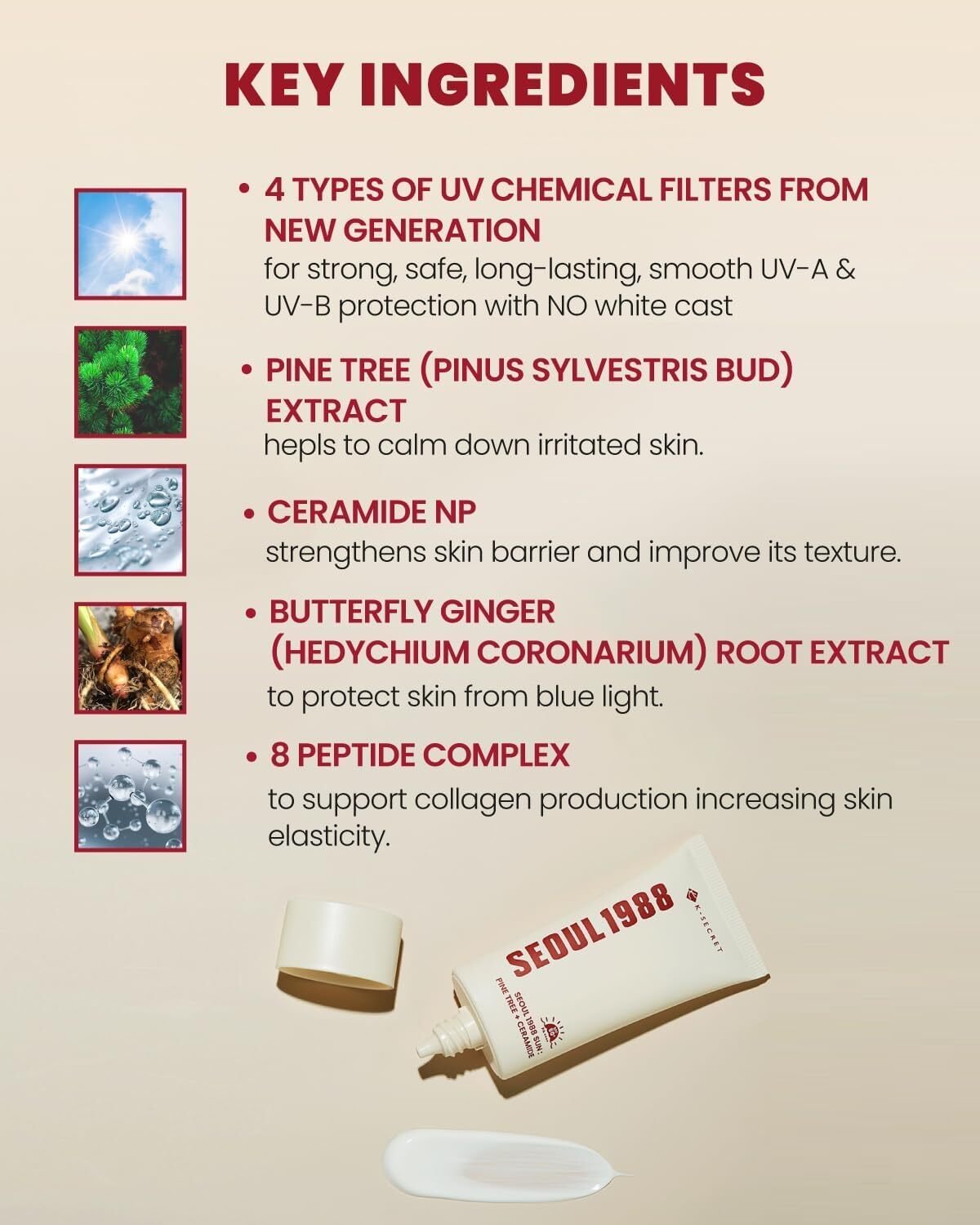 K-Secret SEOUL 1988 Sun : Pine Tree + Ceramide 50 ml