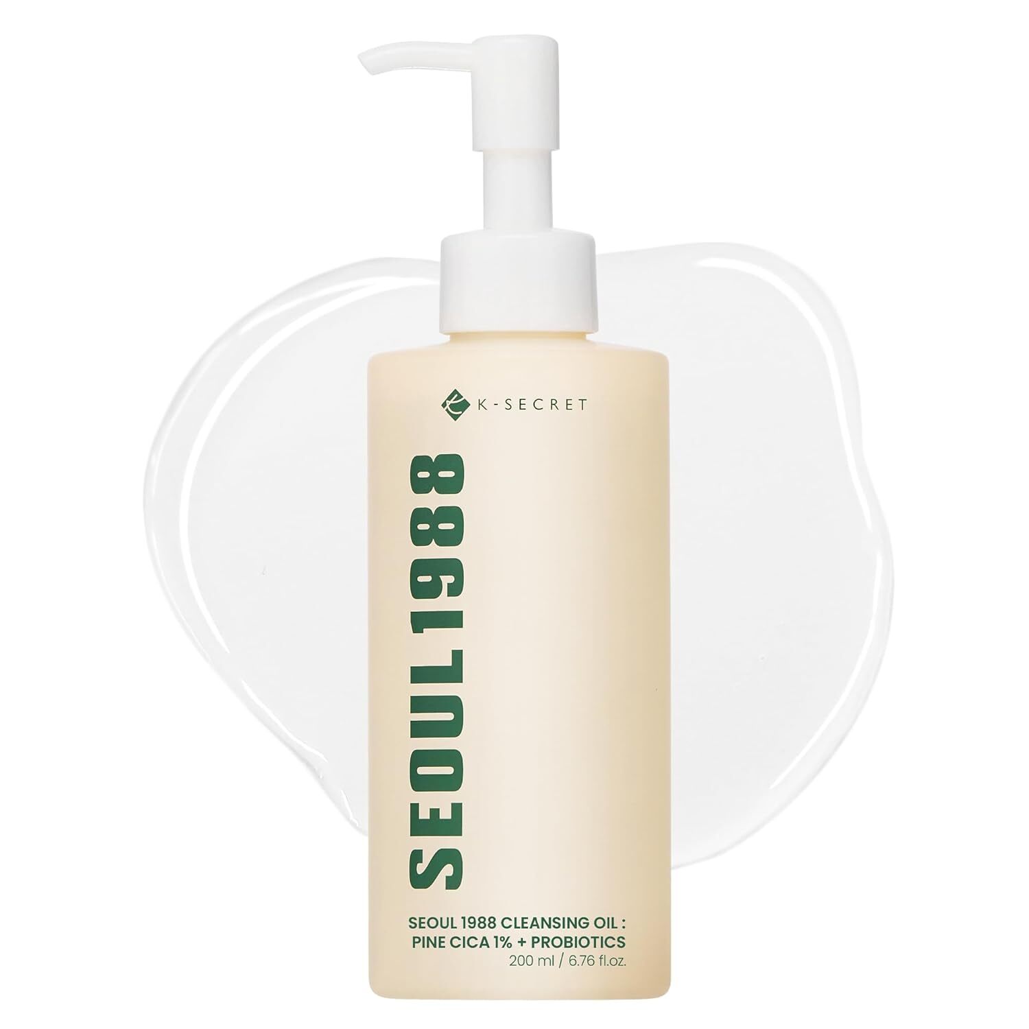 K-Secret SEOUL 1988 Cleansing Oil : Pine Cica 1% + Probiotics 200 ml