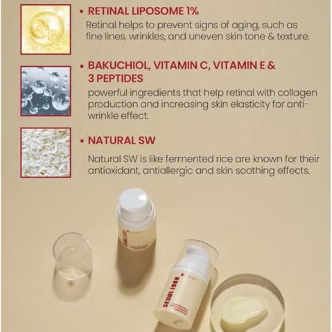 K-Secret SEOUL 1988 Cream : Retinal Liposome 1% + Fermented Rice 50 ml