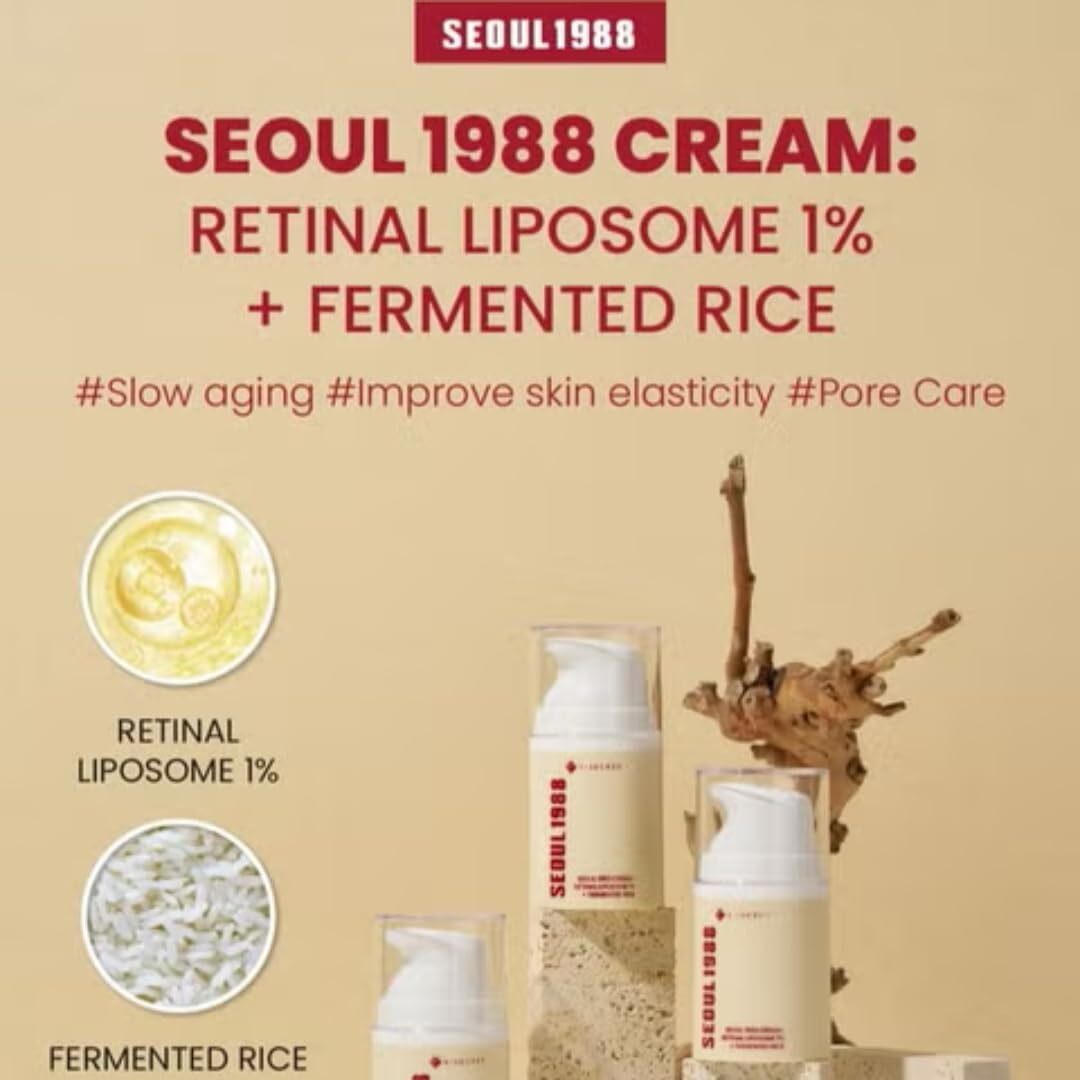 K-Secret SEOUL 1988 Cream : Retinal Liposome 1% + Fermented Rice 50 ml