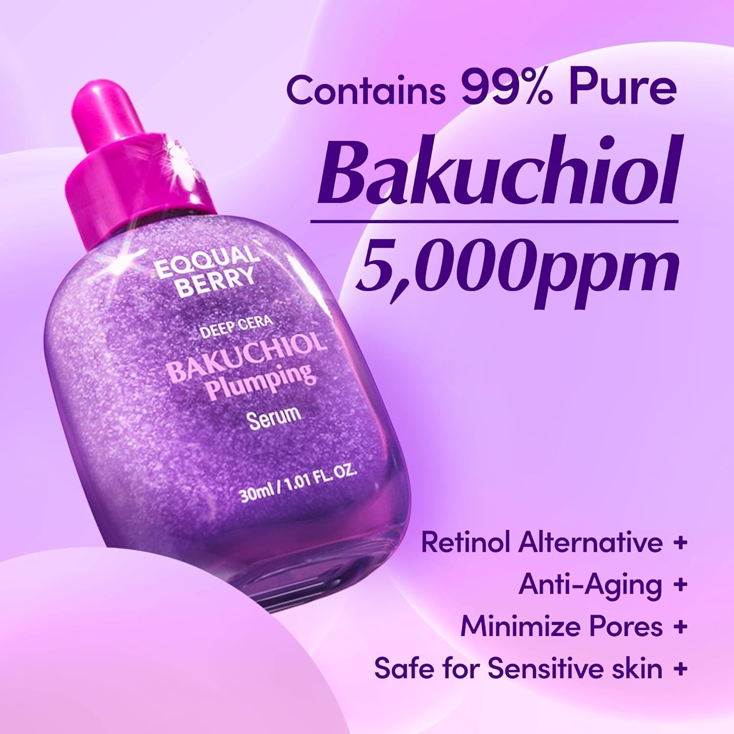 EQQUALBERRY Bakuchiol Plumping Serum 30 ml