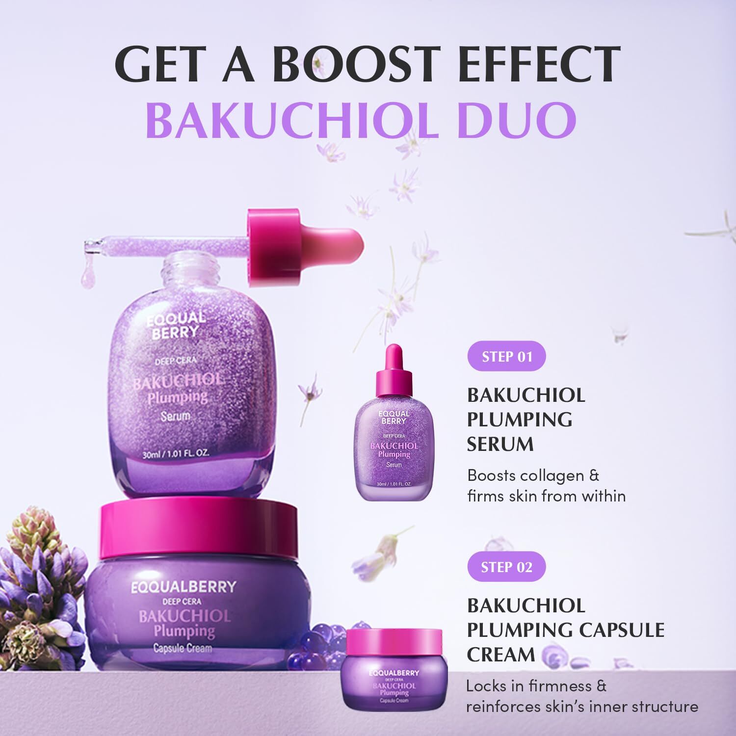 EQQUALBERRY Bakuchiol Plumping Serum 30 ml