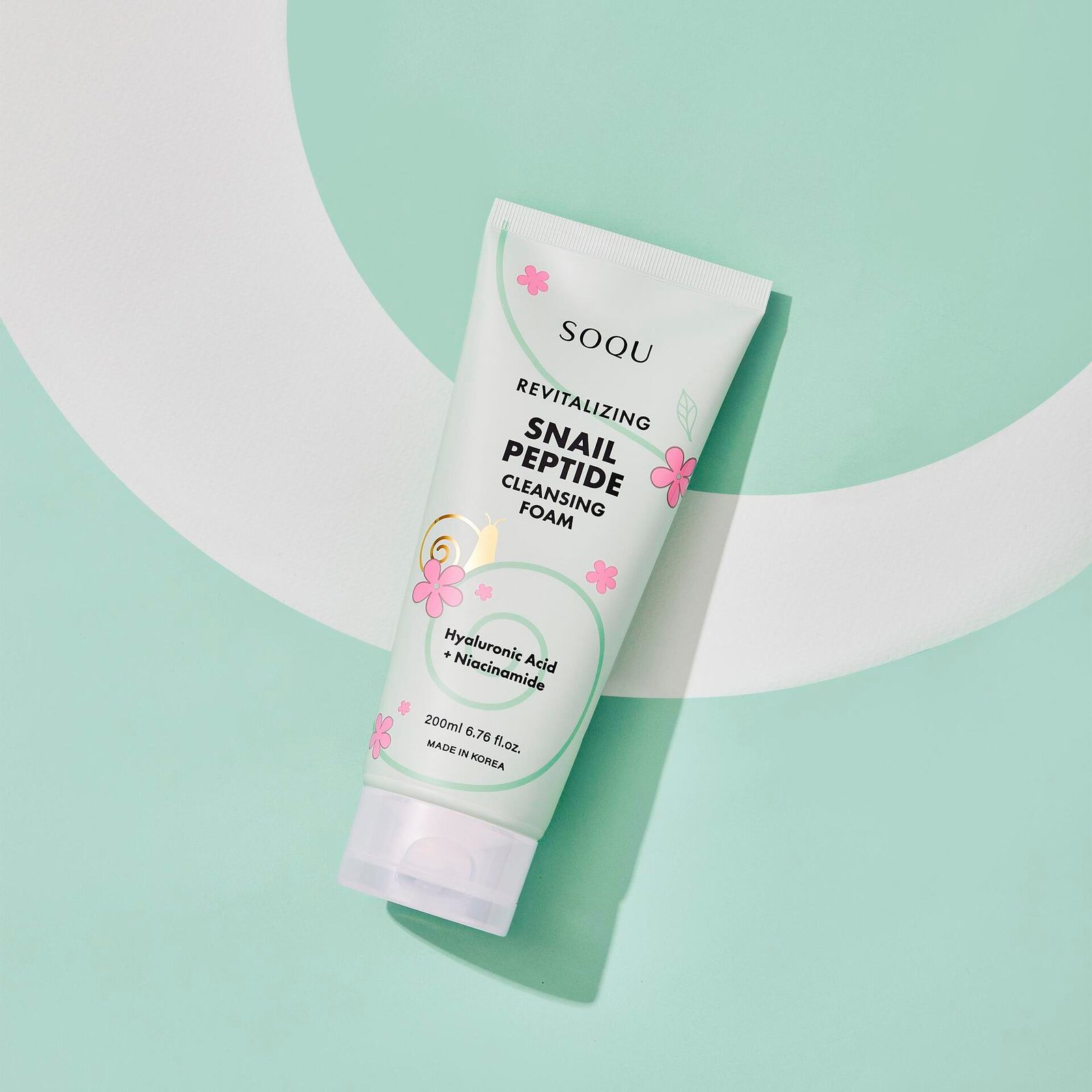 SOQU Snail Pepetide Cleansing Foam 200 ml