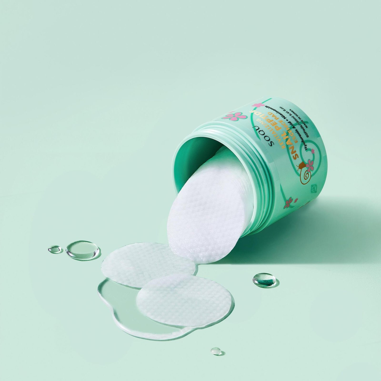 SOQU Snail Peptide Essence Pad 60 st