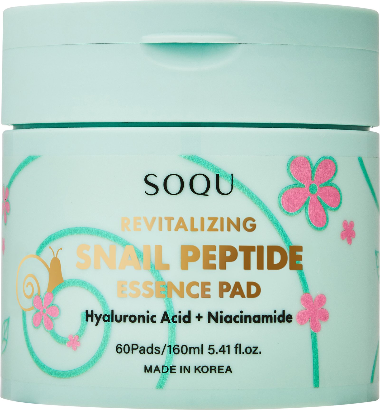 SOQU Snail Peptide Essence Pad 60 st