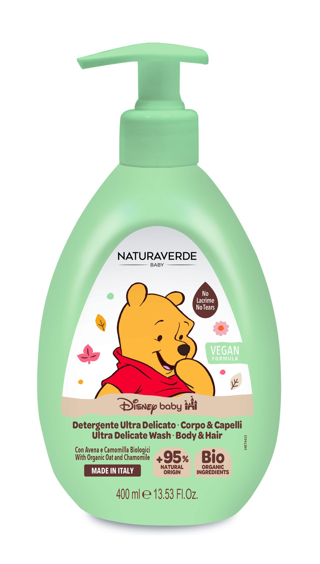 Naturaverde Winnie The Pooh Ultra Delicate Body & Hair Wash 400 ml