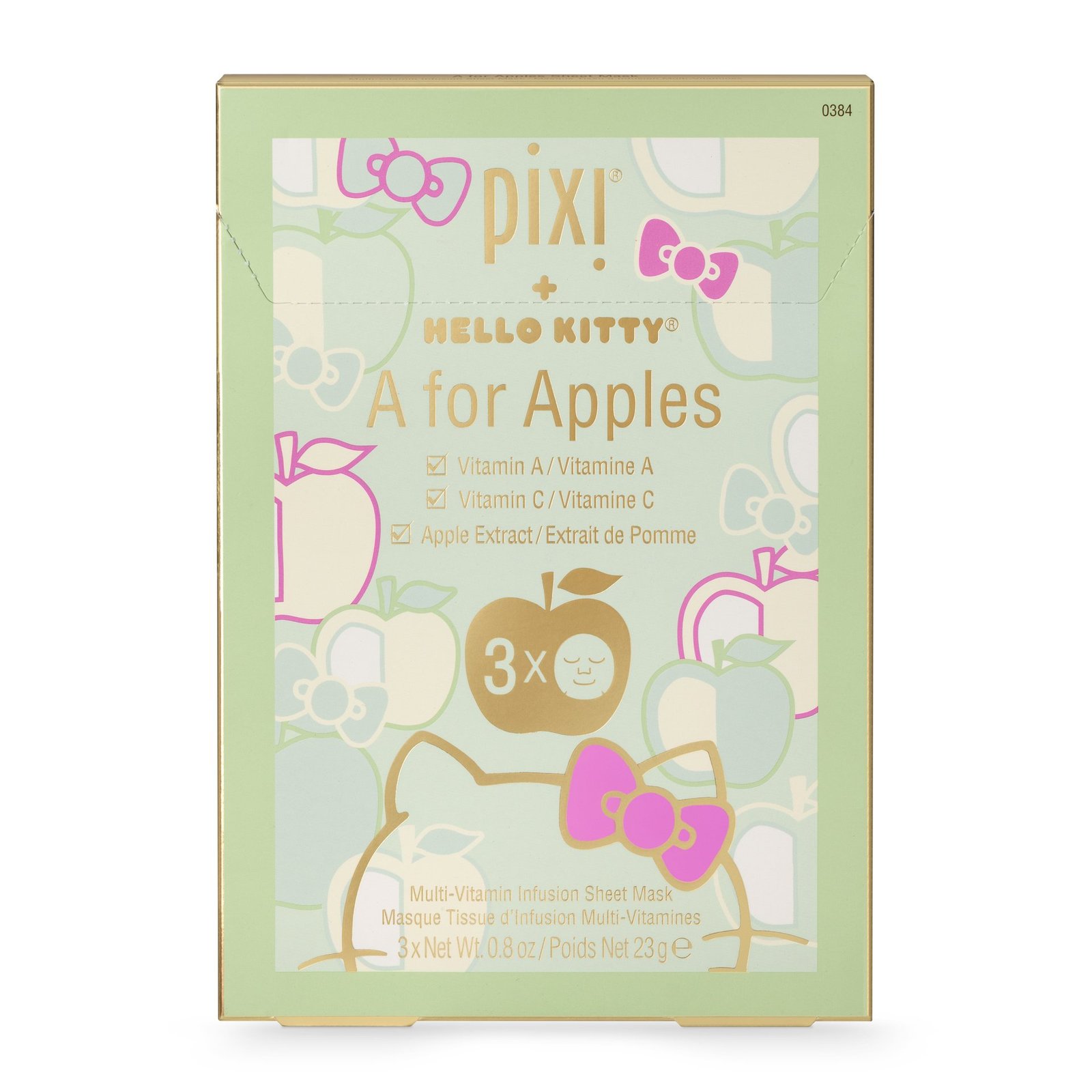 Pixi + Hello Kitty A for Apples Sheetmask 3 st