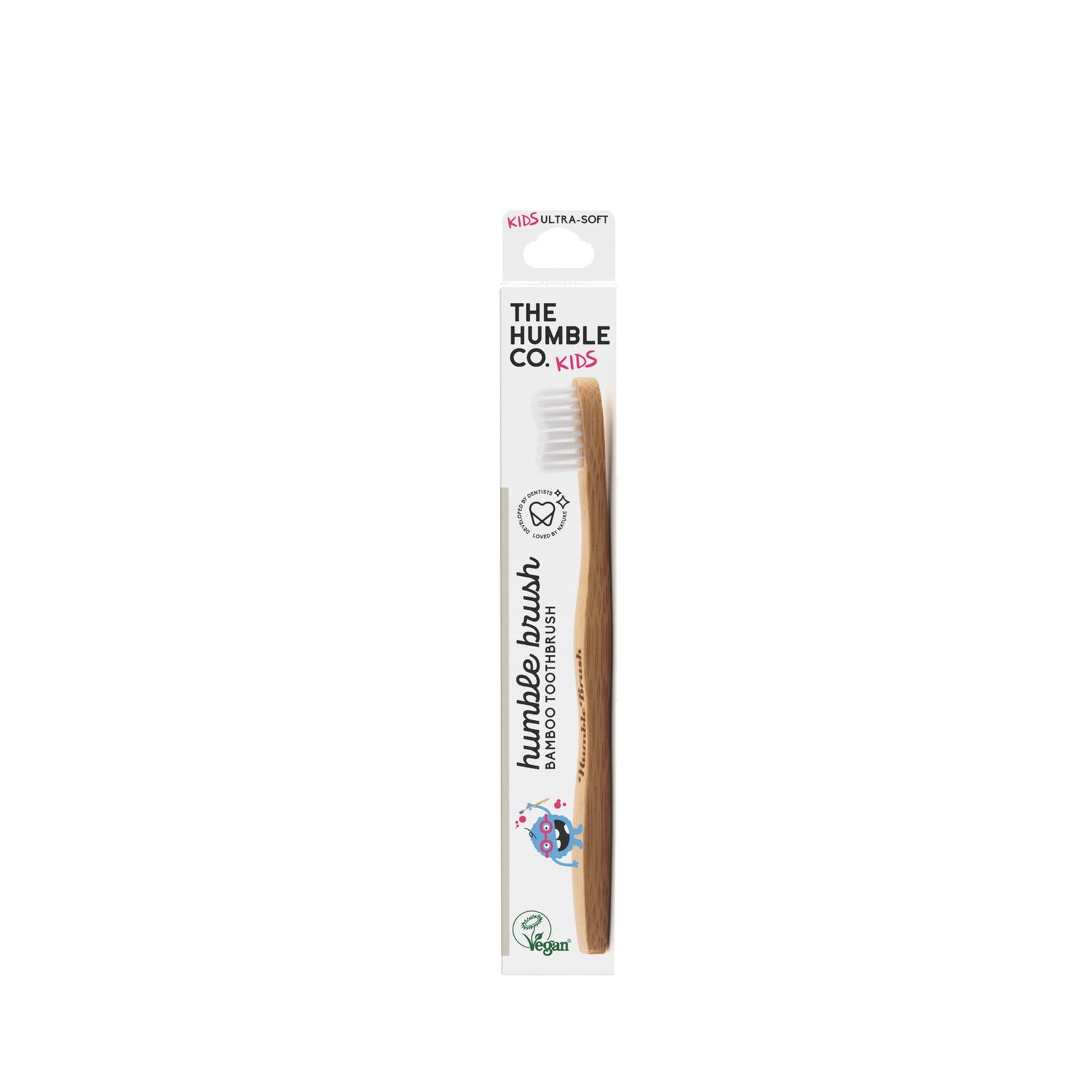 The Humble Co. Humble Brush Kids Bambutandborste Ultrasoft Vit 1 st