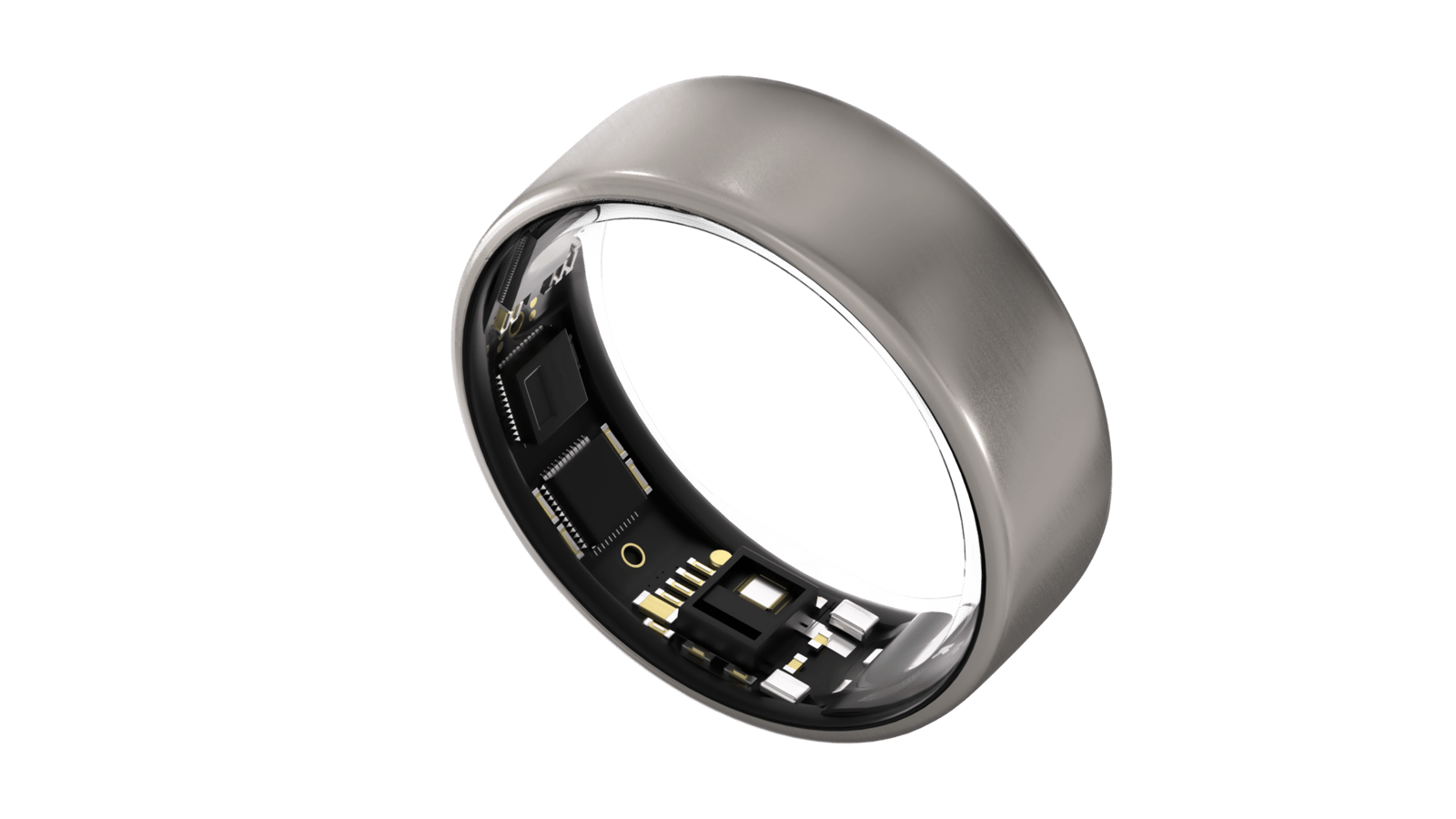 Ultrahuman Ring Air - Raw Titanium - Size 8