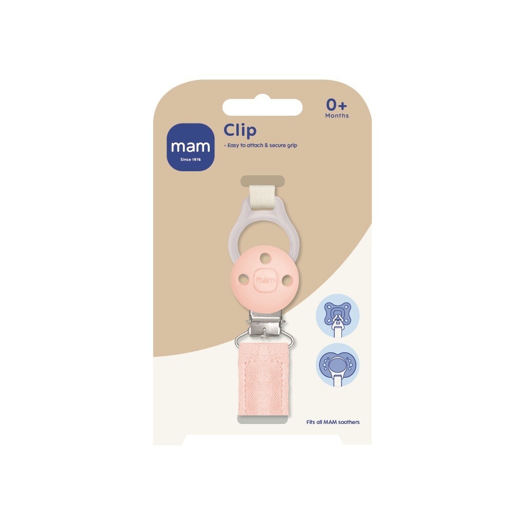 MAM Pacifier Clip Pink