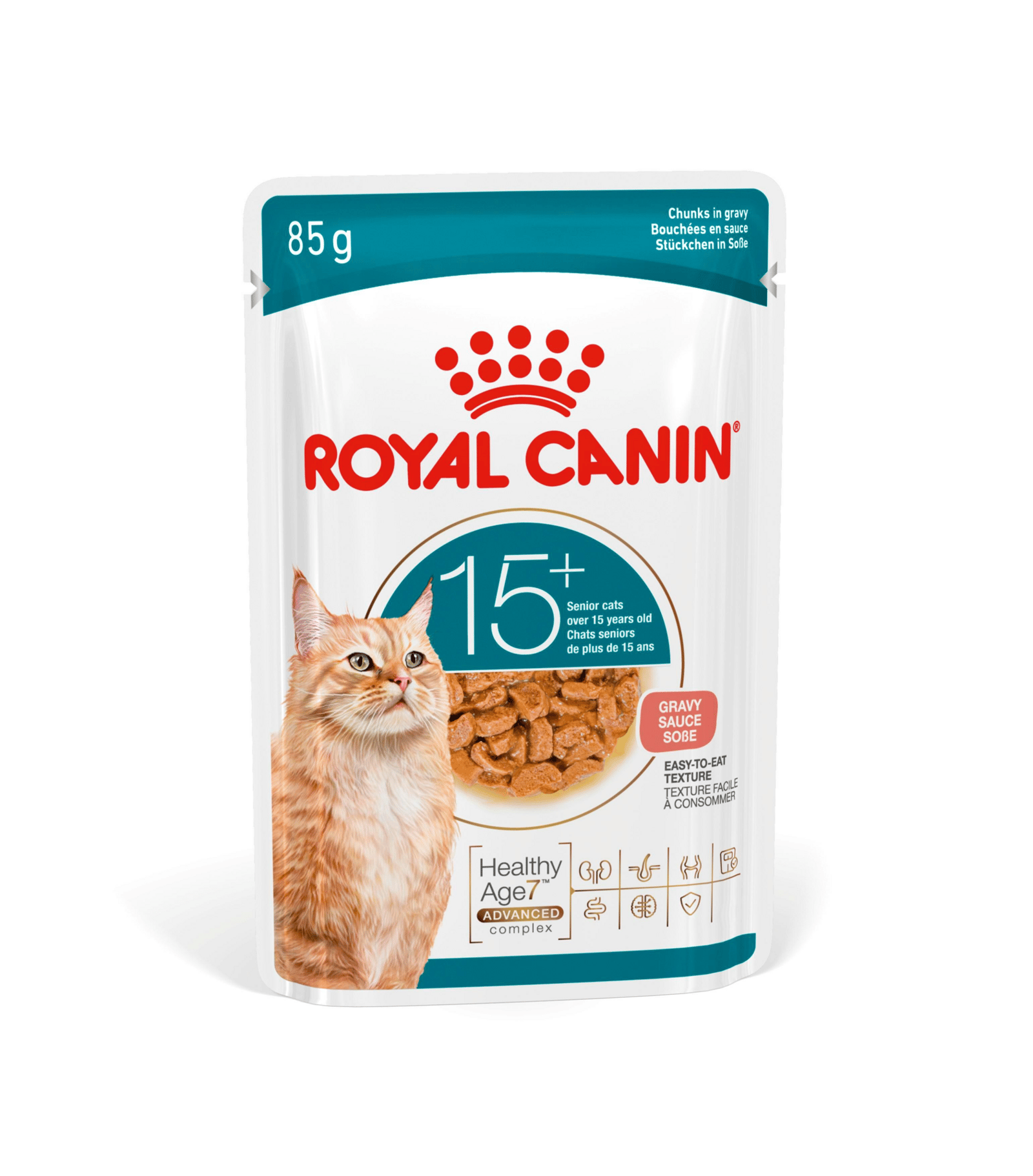 Royal Canin Ageing 15+ bitar i sås våtfoder för katt 1,02 kg