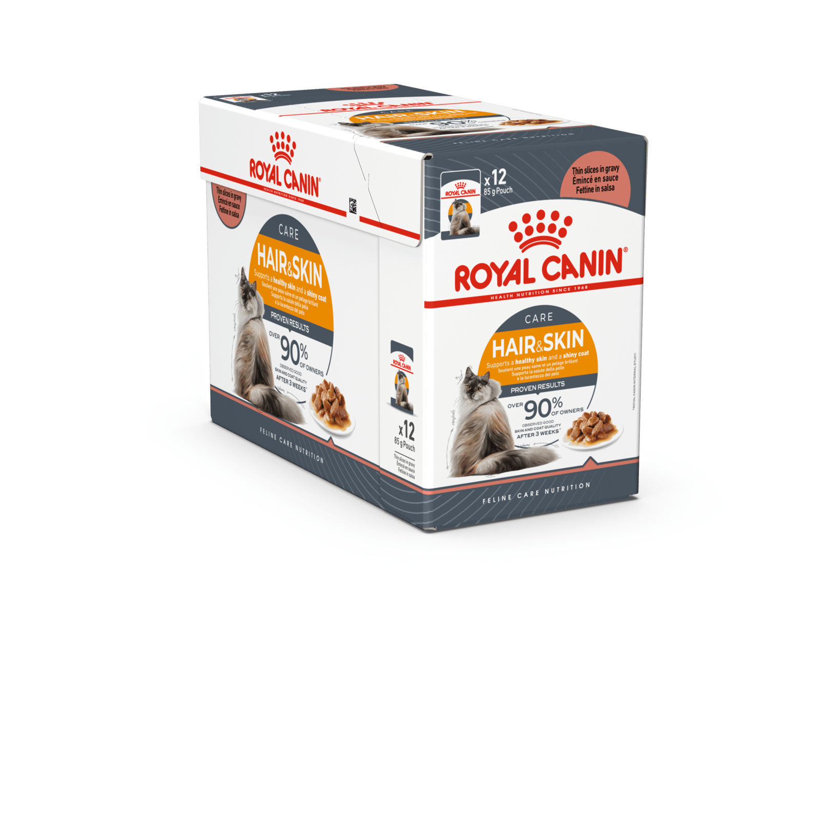 Royal Canin Hair & Skin Care Gravy Adult våtfoder för katt 12 x 85 g