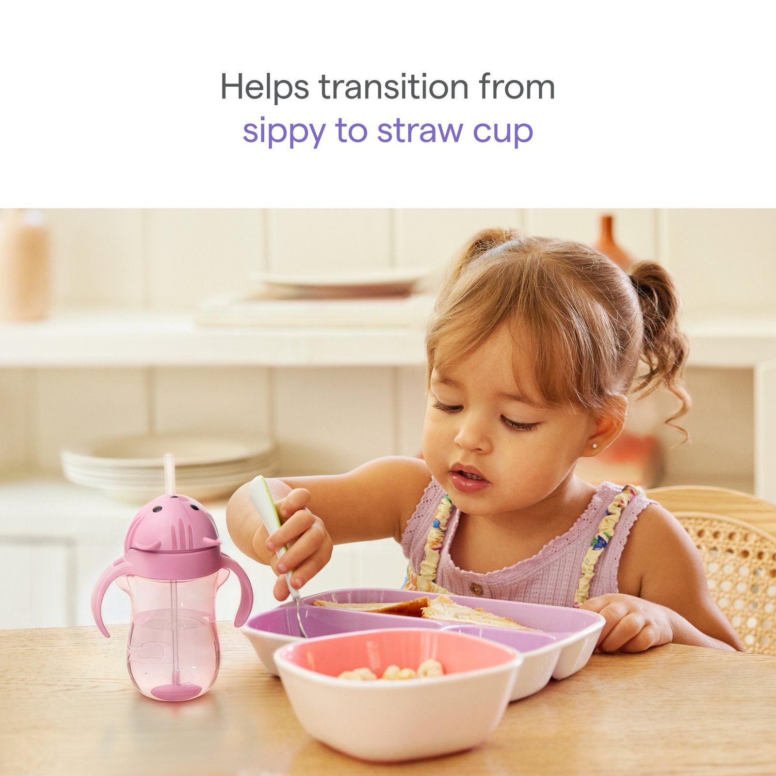 Munchkin Tip & Sip Animal Cup Cat 296 ml 9 mån+ 1 st