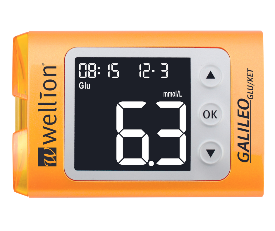 Wellion Galileo Mätare Glukos & Keton Startkit Gul