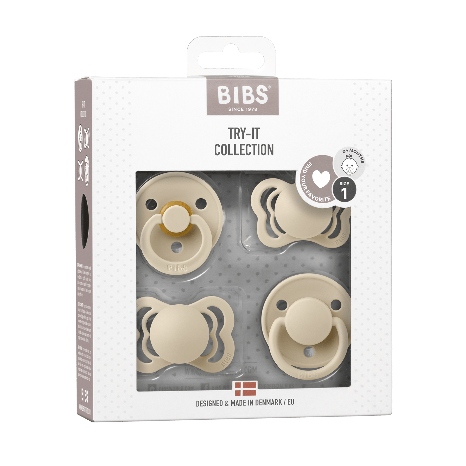 BIBS Try-it Collection Size 1 Vanilla 1 set