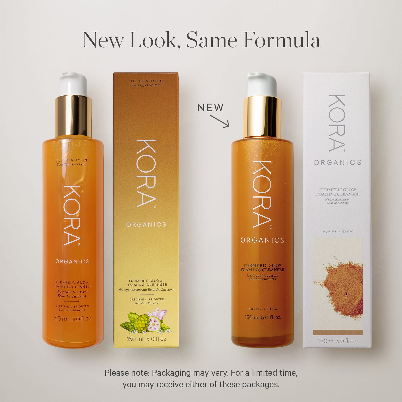 KORA Organics Turmeric Glow Foaming Cleanser 150 ml