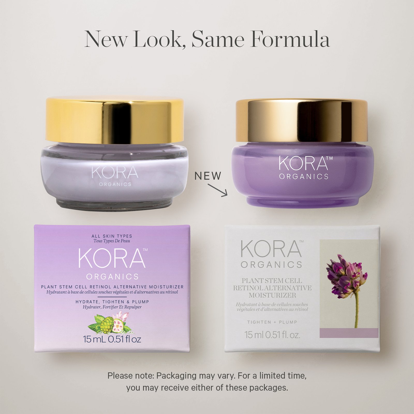 KORA Organics Plant Stem Cell Retinol Alternative Moisturizer 15 ml