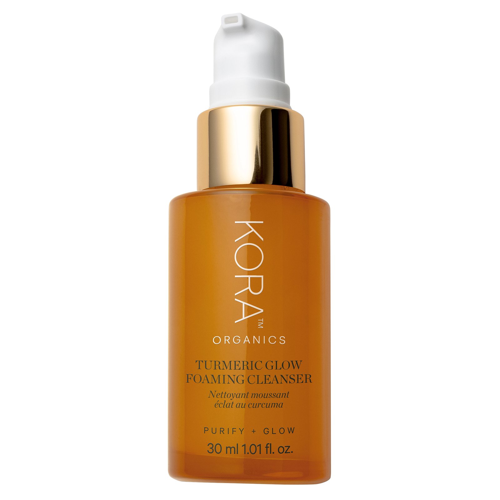 KORA Organics Turmeric Glow Foaming Cleanser 30 ml