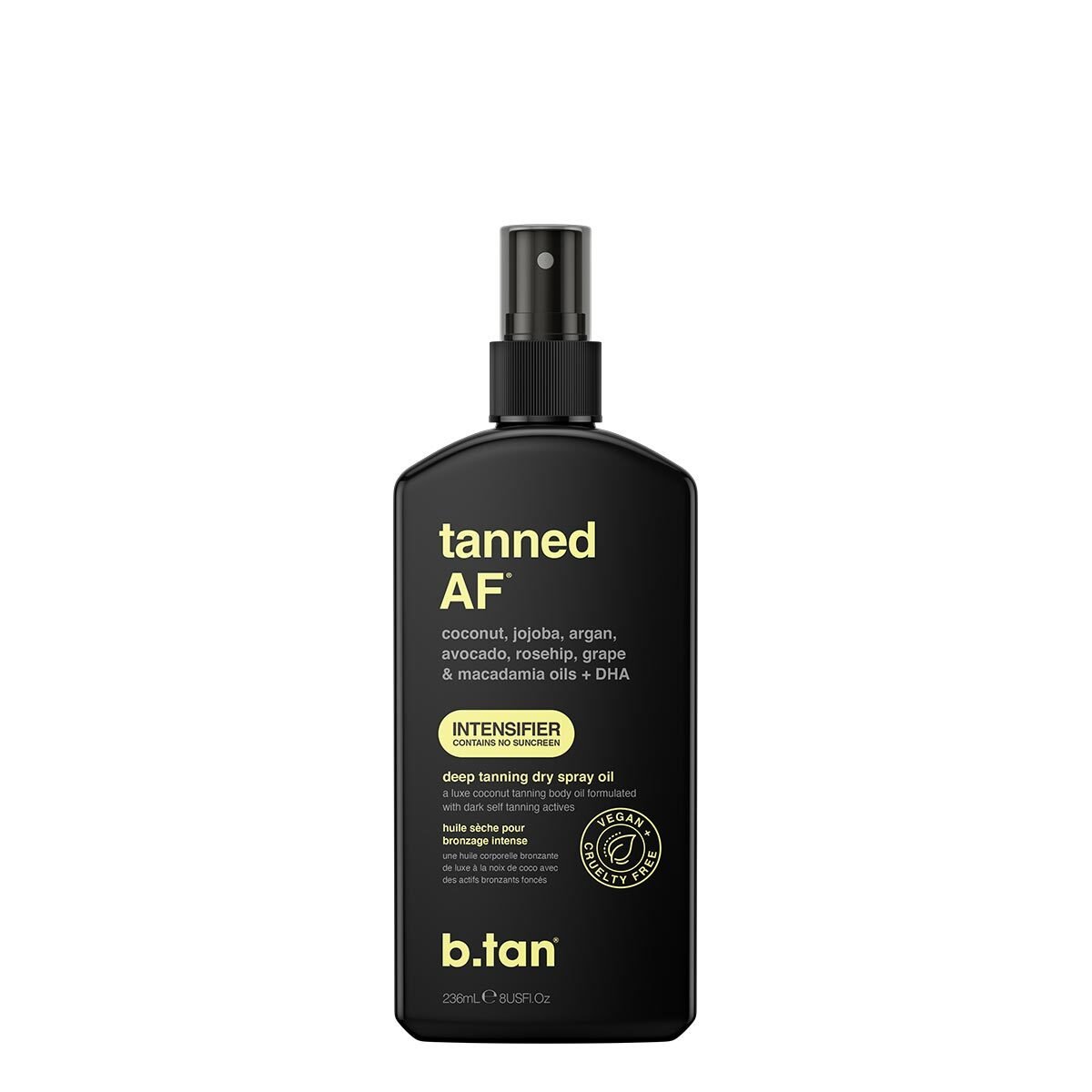 B.Tan Tanned AF Intensifier Deep Tanning Dry Spray Oil 236 ml