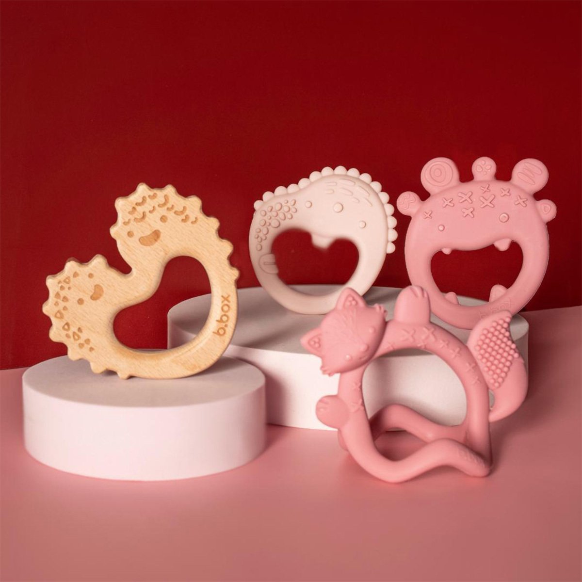 B.box Trio Bitring Rosa