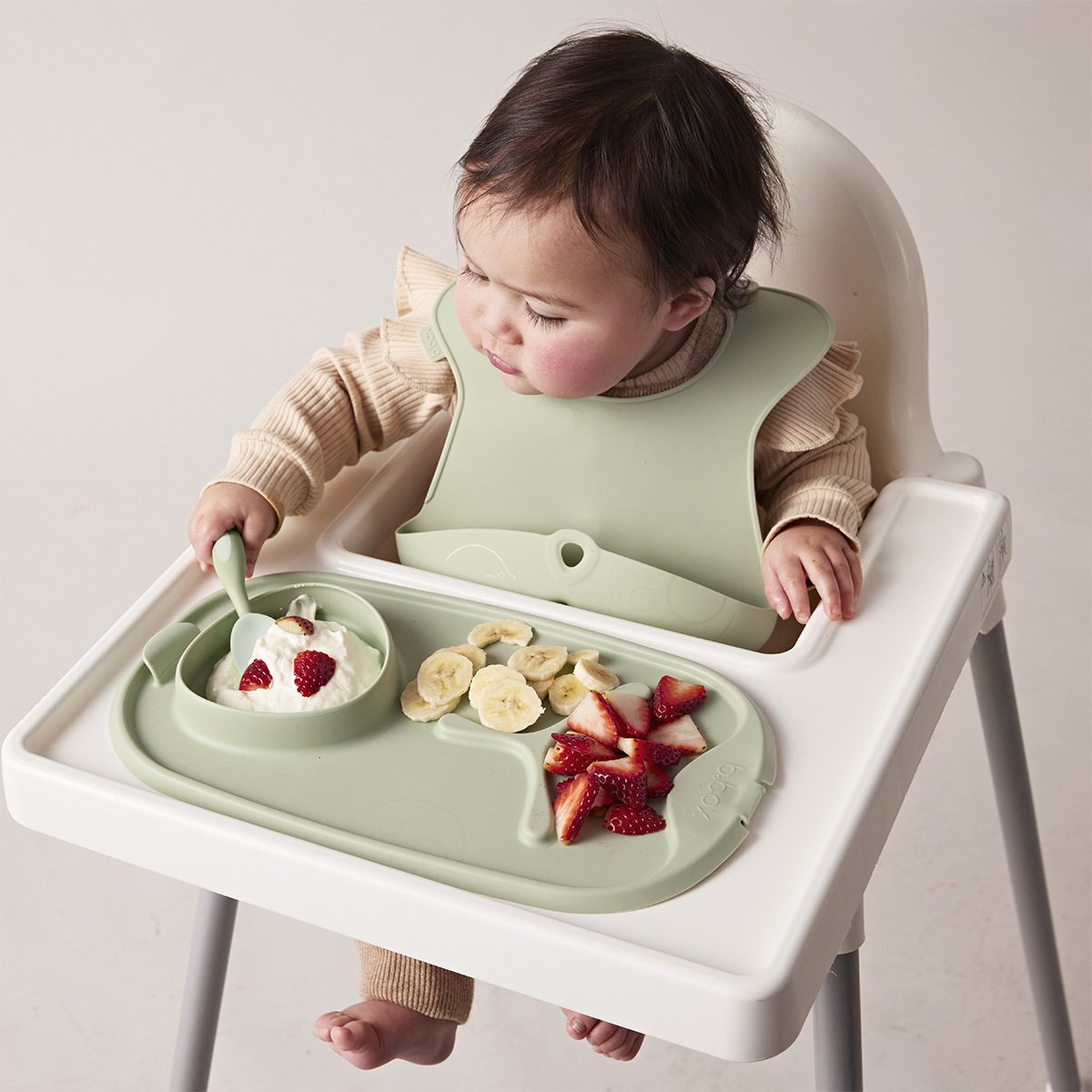 B.box Haklapp Silikon Grön